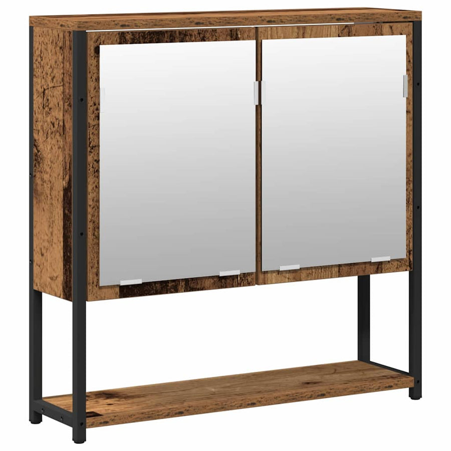 2-Delige Badkamermeubelset Gefabriceerd Hout Oud hout