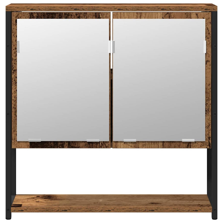 2-Delige Badkamermeubelset Gefabriceerd Hout Oud hout