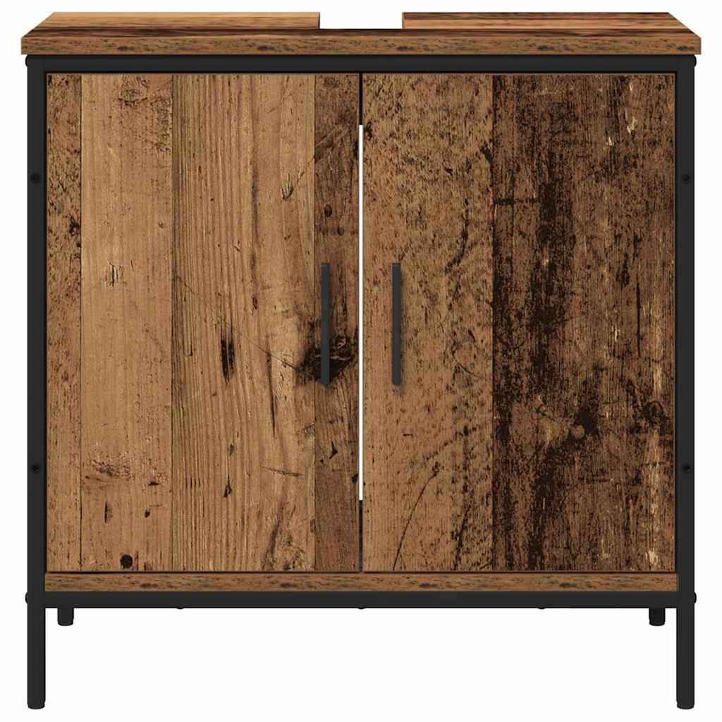 2-Delige Badkamermeubelset Gefabriceerd Hout Oud hout