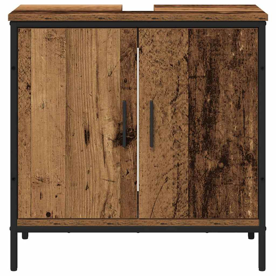 2-Delige Badkamermeubelset Gefabriceerd Hout Oud hout