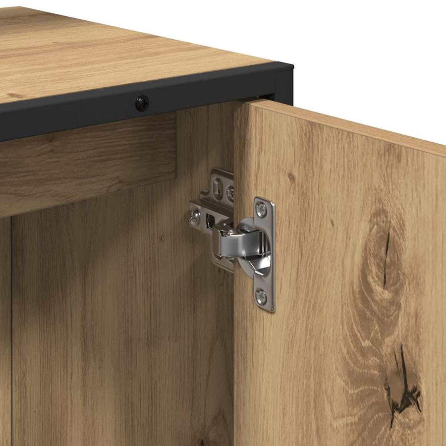 2-Delige Badkamermeubelset Artisan Eiken Engineered Wood artisanaal eikenkleurig