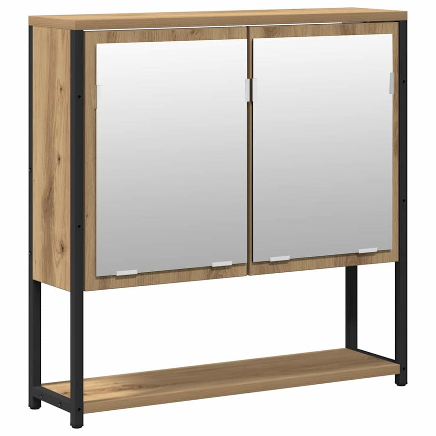 2-Delige Badkamermeubelset Artisan Eiken Engineered Wood artisanaal eikenkleurig