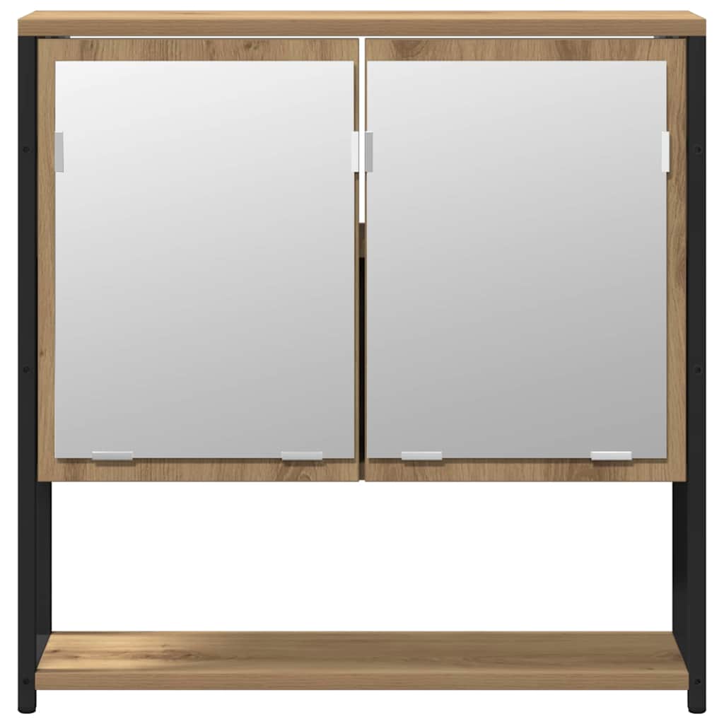 2-Delige Badkamermeubelset Artisan Eiken Engineered Wood artisanaal eikenkleurig