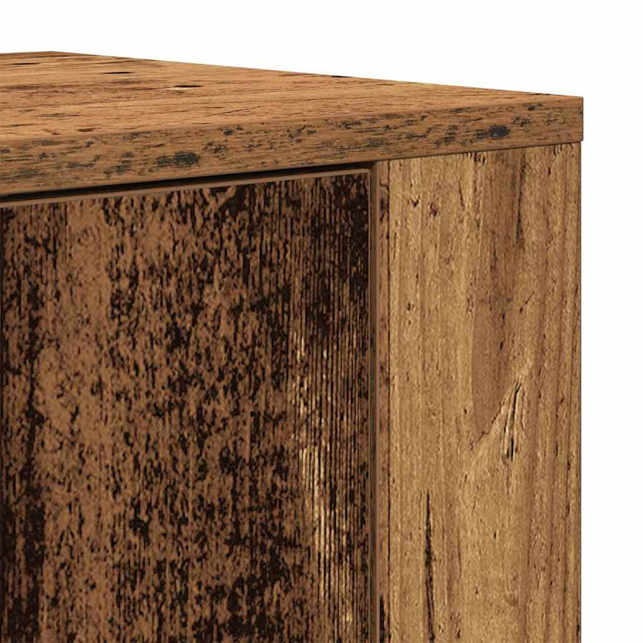 Highboard met lade Oud hout 80 x 33 x 150 cm Bewerkt hout