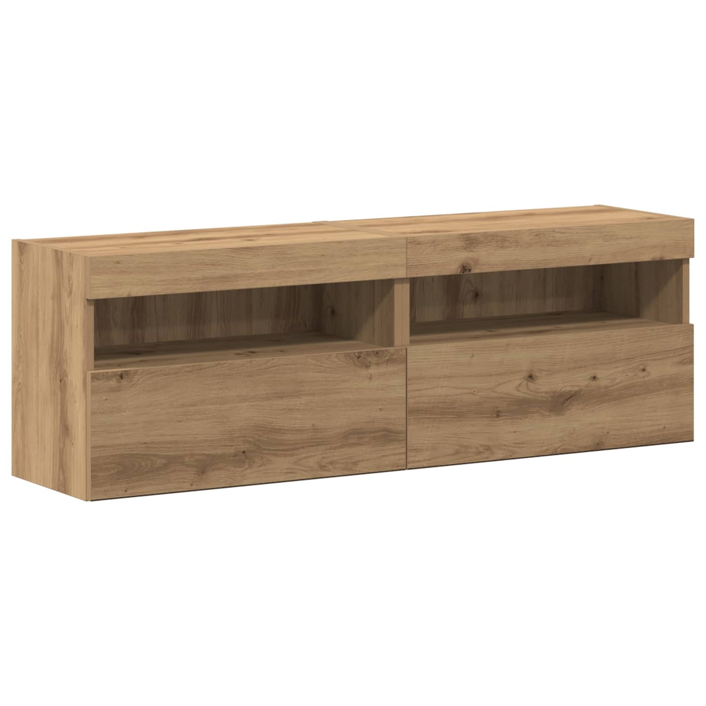 Tv-meubelset 6 pcs artisanaal eikenkleurig Bewerkt hout