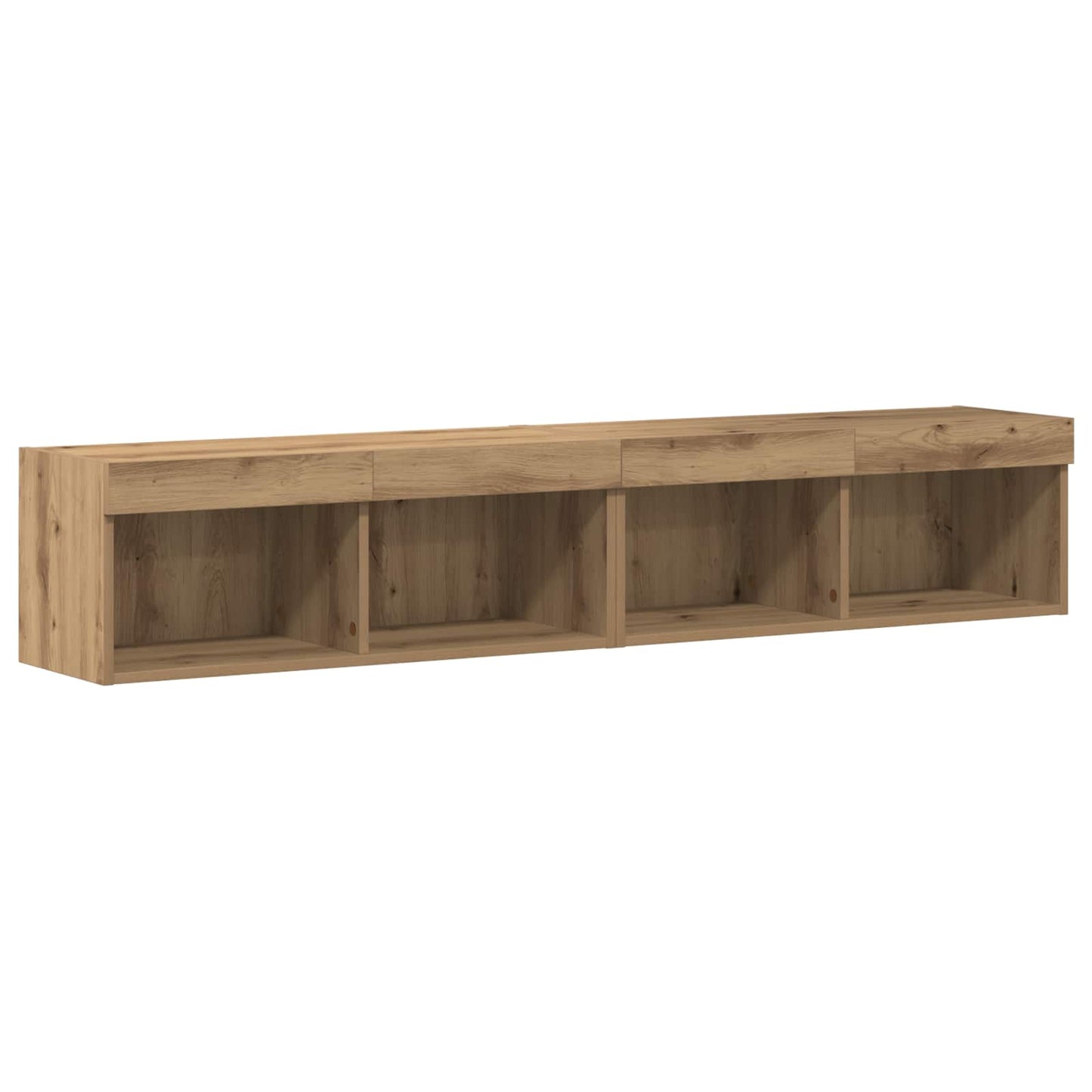 Tv-meubelset 6 pcs artisanaal eikenkleurig Bewerkt hout