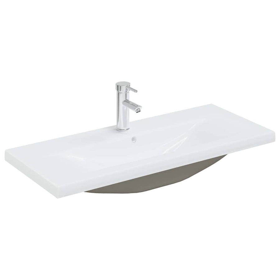2-Delige Badkamermeubelset Bewerkt Hout Kleurig 90 x 38.5 x 46 cm Zwart eiken