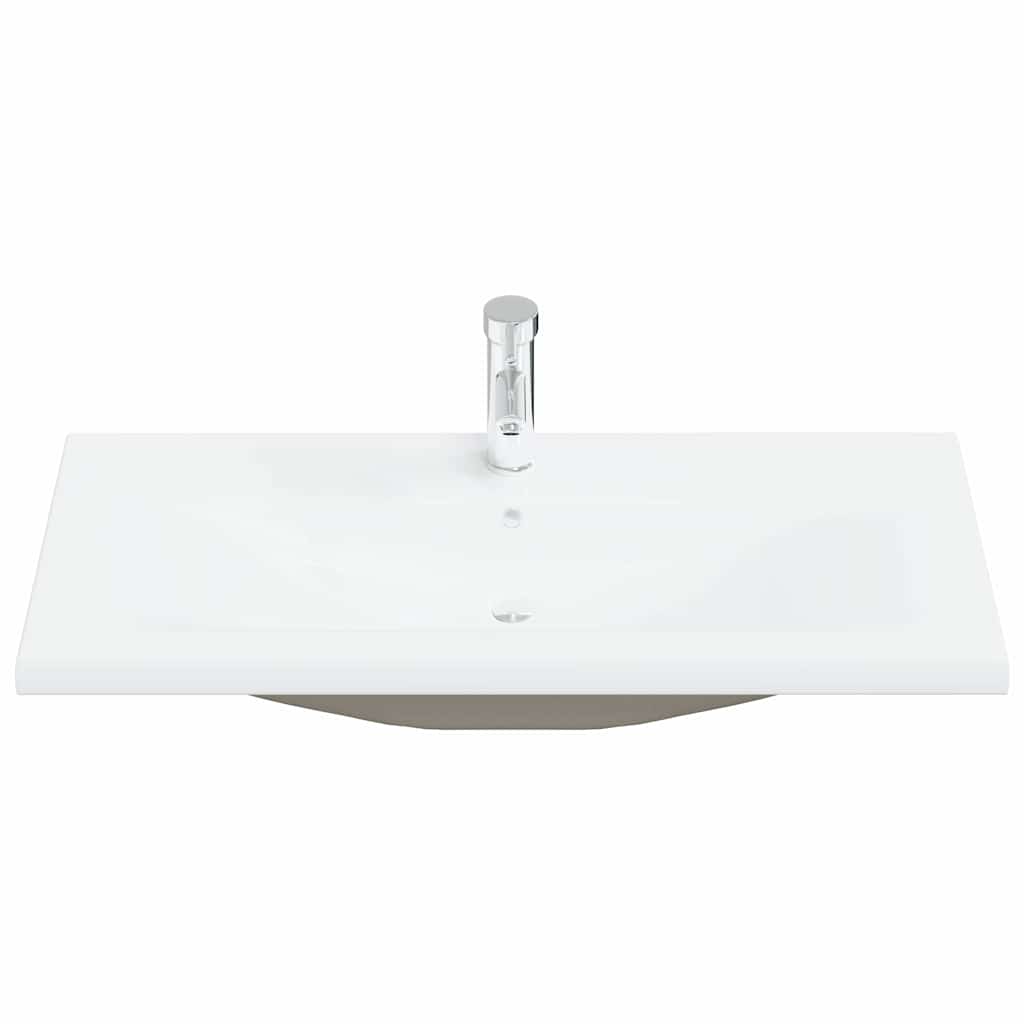 2-Delige Badkamermeubelset Bewerkt Hout Kleurig 90 x 38.5 x 46 cm Zwart eiken