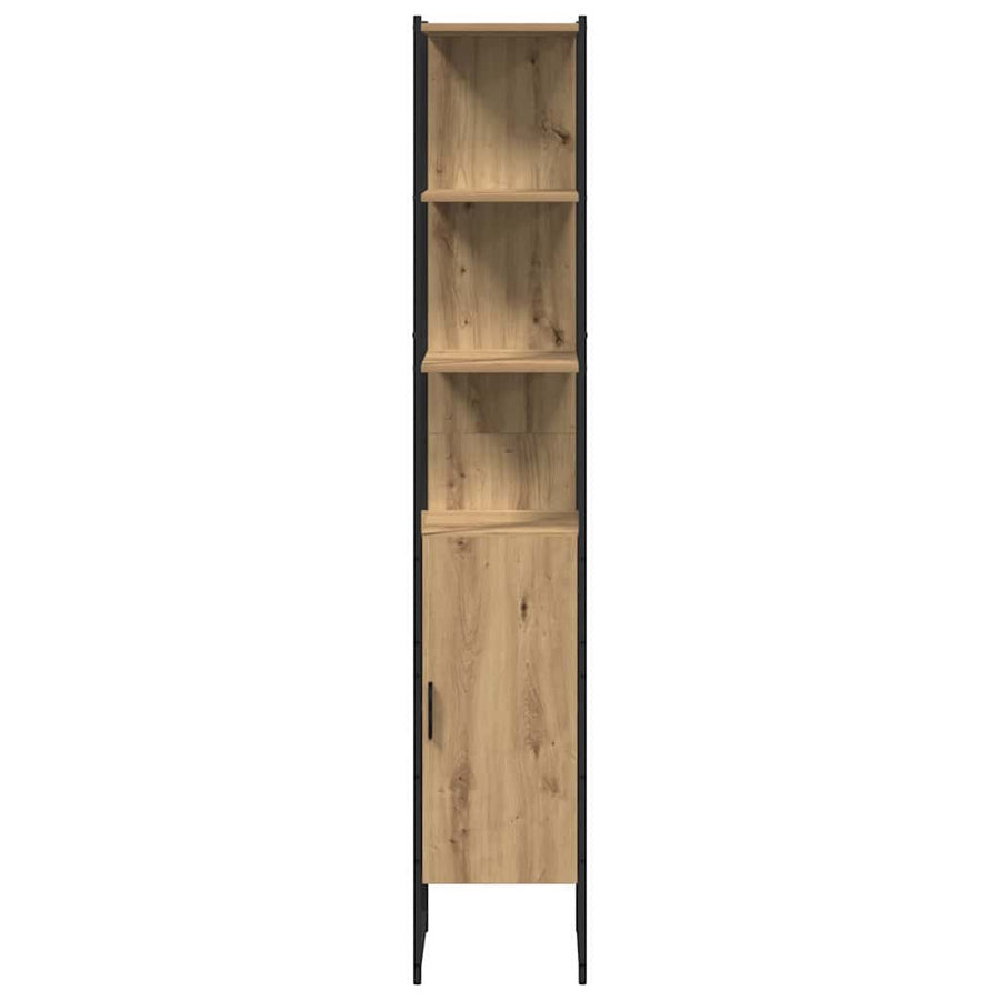 Badkamermeubelset met plank 3 pcs Artisan Eiken Bewerkt hout