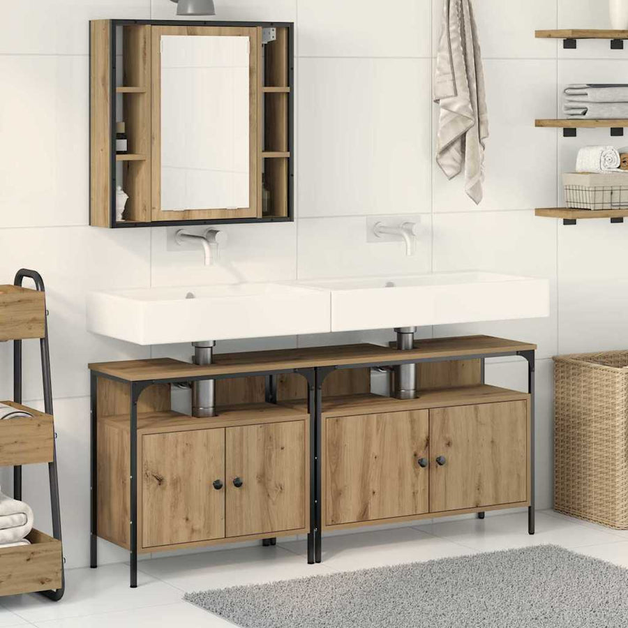 3-delige Kaptafel Set Artisan Eiken Hout