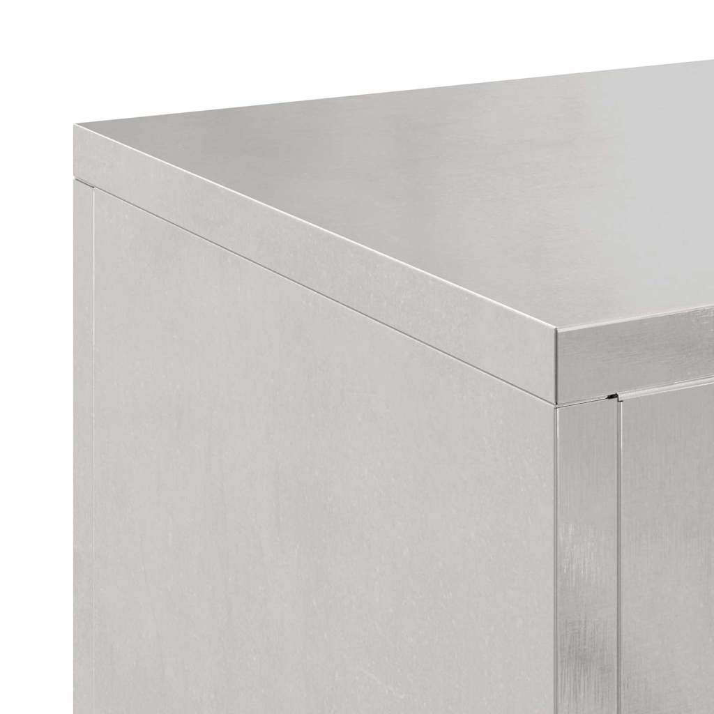 Plantenstandaard 2 pcs Zilver 24 x 24 x 75 cm Roestvrij staal