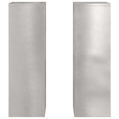Plantenstandaard 2 pcs Zilver 24 x 24 x 75 cm Roestvrij staal