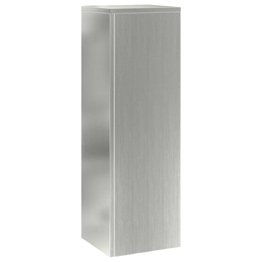 Plantenstandaard 2 st zilver 24 x 24 x 75 cm