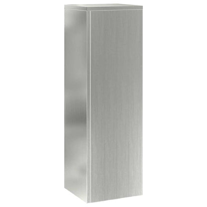 Plantenstandaard 2 st zilver 24 x 24 x 75 cm