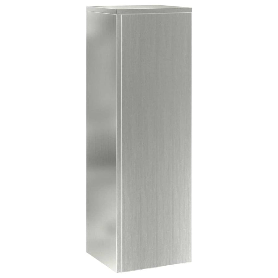 Plantenstandaard 2 st zilver 24 x 24 x 75 cm