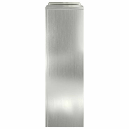 Plantenstandaard 2 st zilver 24 x 24 x 75 cm
