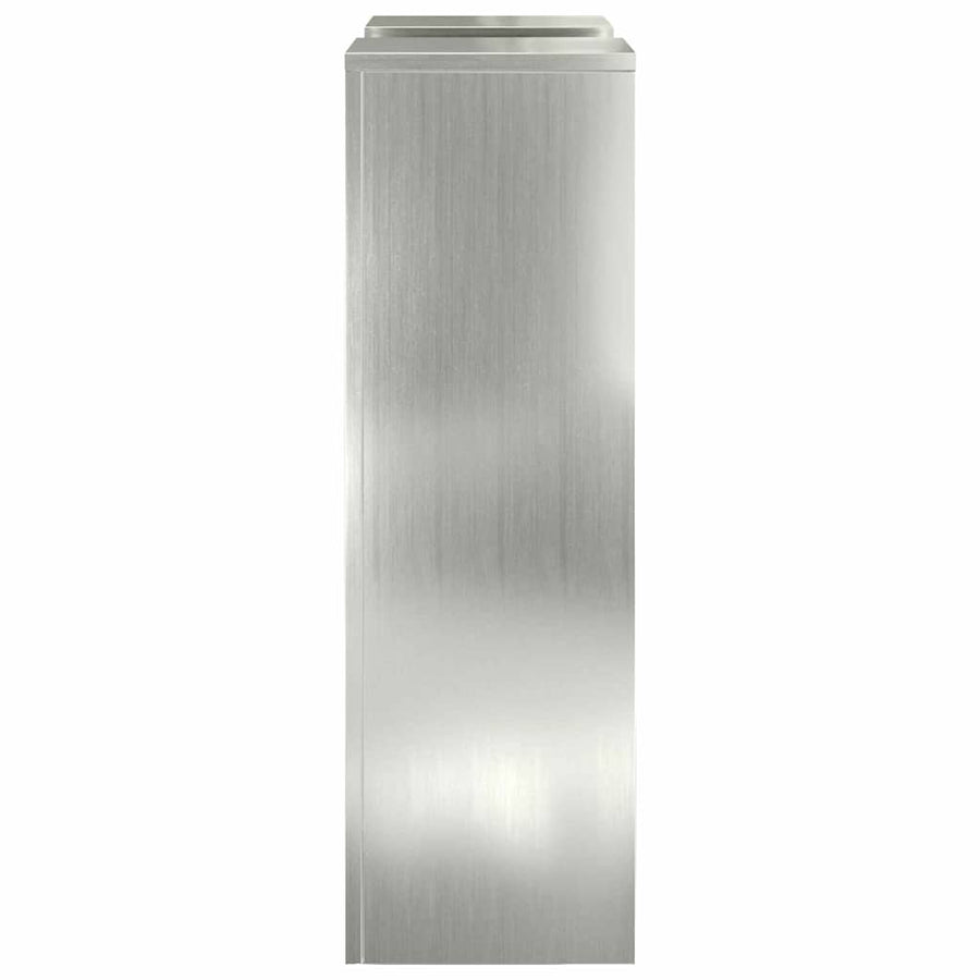 Plantenstandaard 2 st zilver 24 x 24 x 75 cm