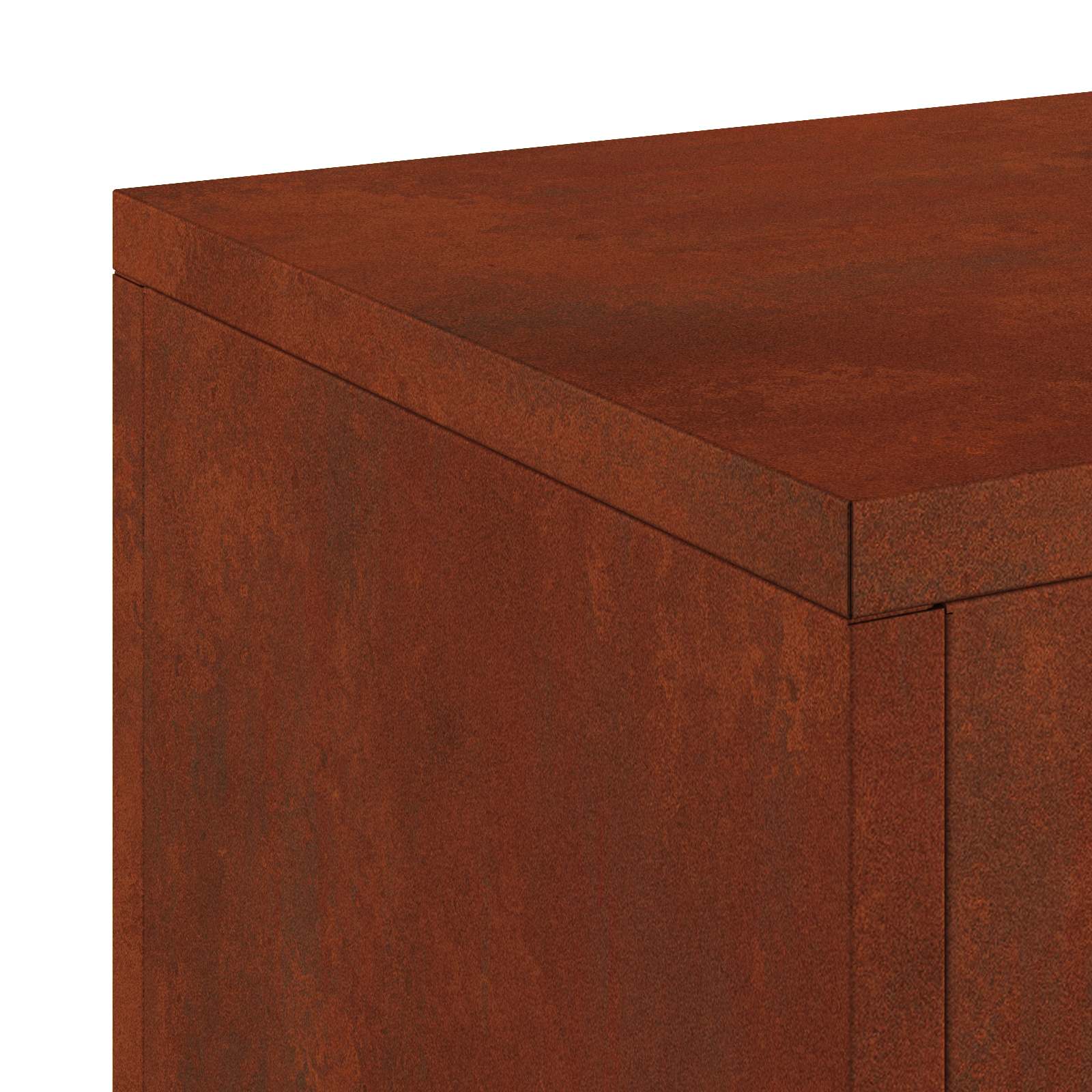 Plantenstandaard 3 pcs Roestig Cortenstaal