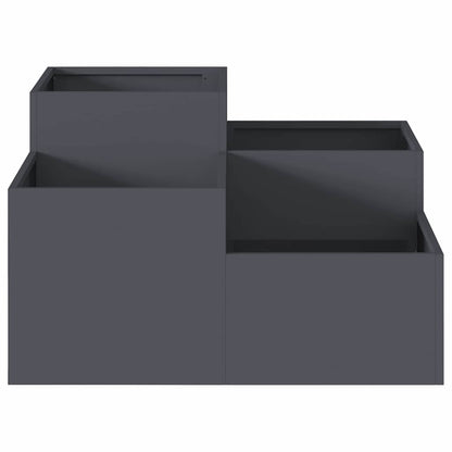 Tuin Bloempot Antraciet 80 x 80 x 48 cm Staal