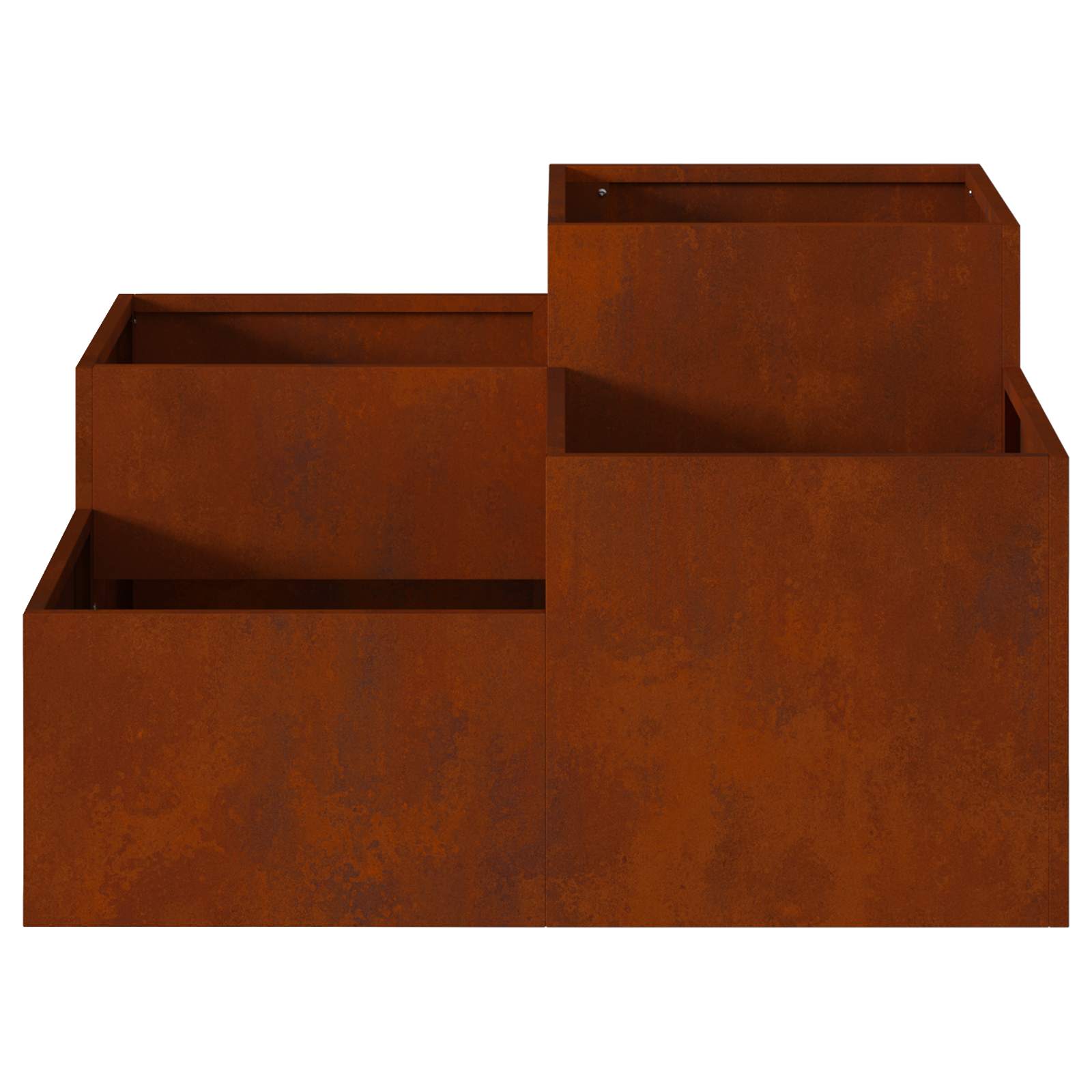 Plantenbak Roestig 100 x 100 x 48 cm weervast staal