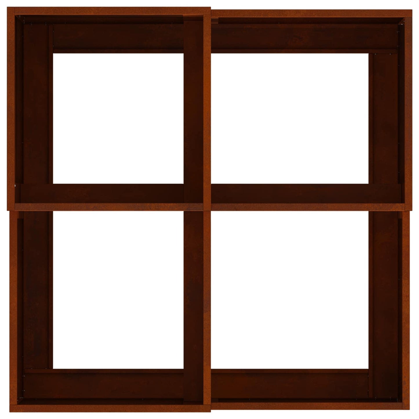 Plantenbak Roestig 100 x 100 x 48 cm weervast staal