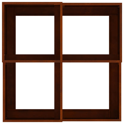 Plantenbak Roestig 100 x 100 x 48 cm weervast staal