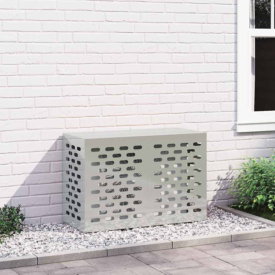 Airconditioner Hoes Zilver Gegalvaniseerd Staal 90 x 40 x 60 cm