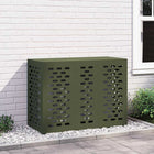 Airconditioner hoes 110x50x80 cm olijfgroen staal