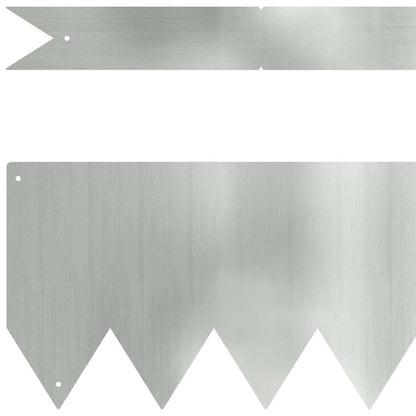 Tuinrand 10 pcs Zilver 100 x 0.05 x 20 cm Gegalvaniseerd staal