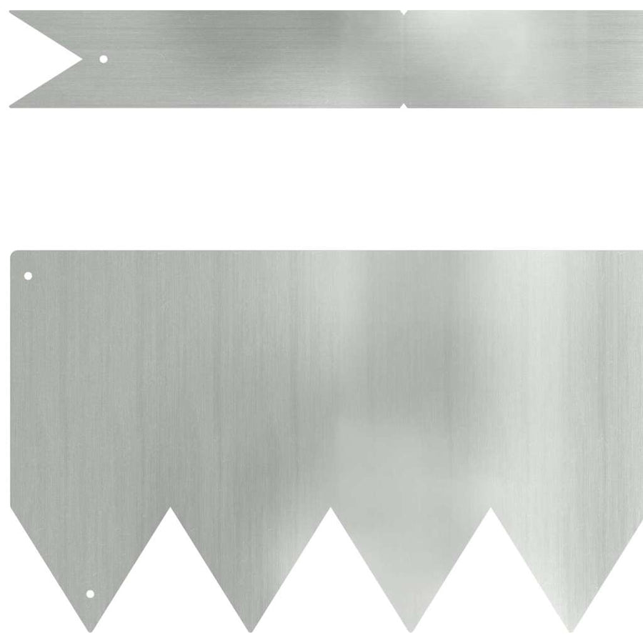 Tuinrand 10 pcs Zilver 100 x 0.05 x 20 cm Gegalvaniseerd staal