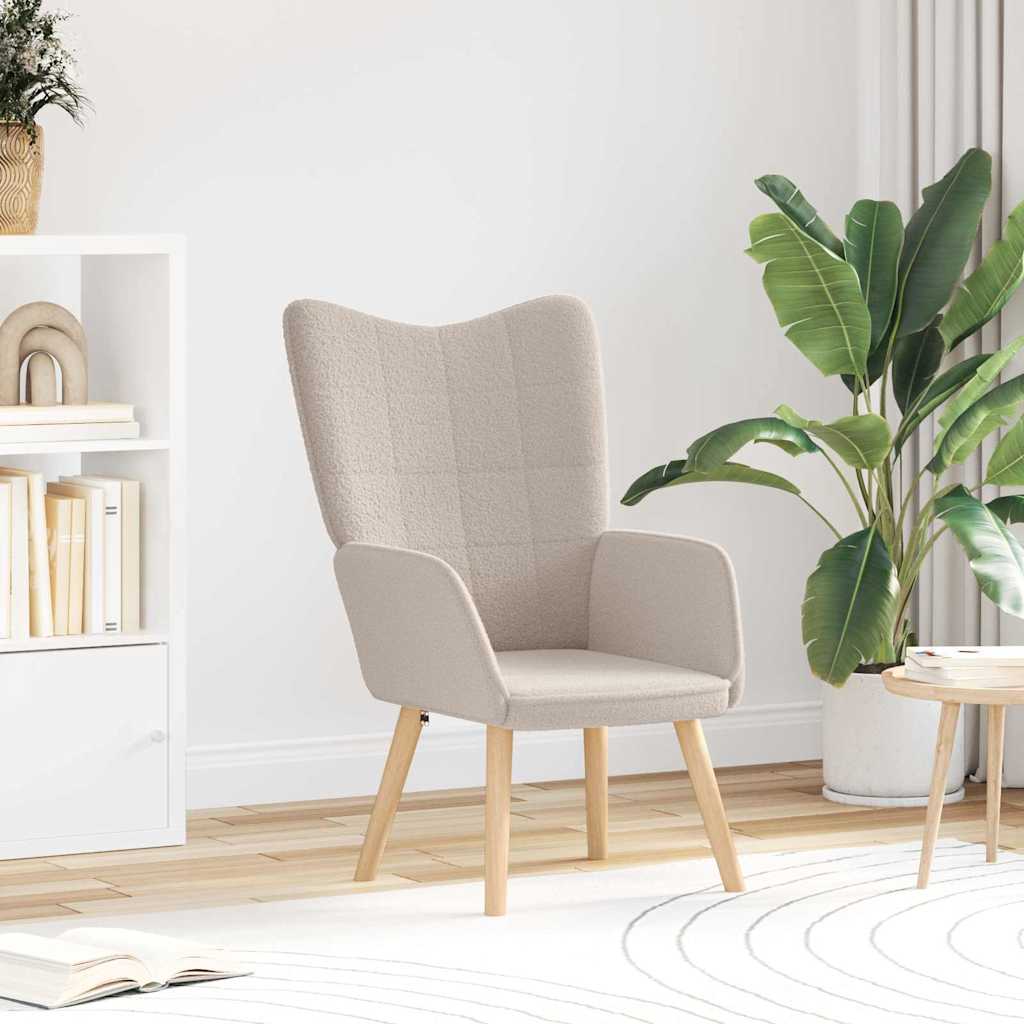 Fauteuil Lichtgrijs 62 x 67 x 95,5 cm Sherpa Stof
