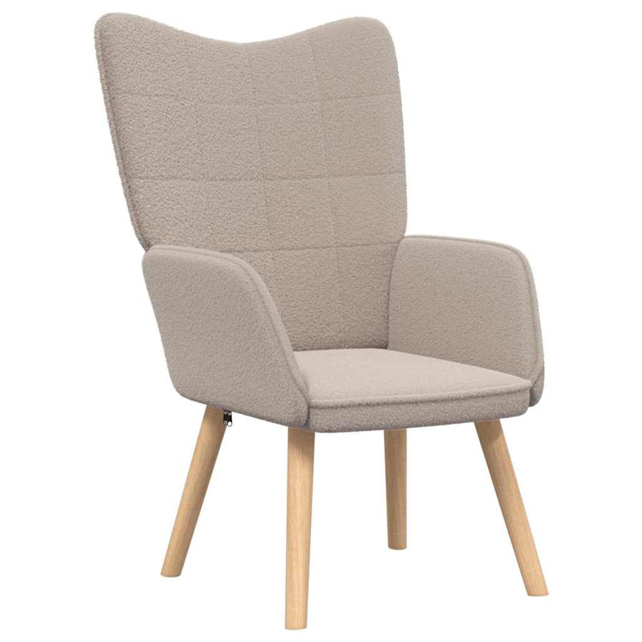 Fauteuil Lichtgrijs 62 x 67 x 95,5 cm Sherpa Stof