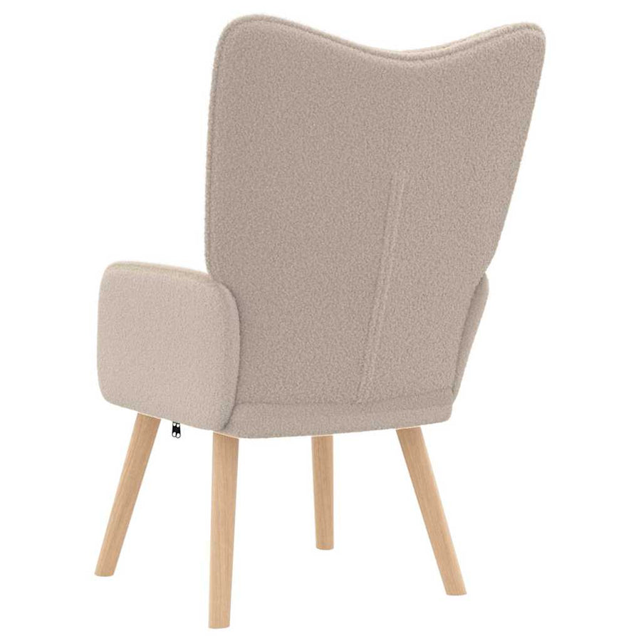 Fauteuil Lichtgrijs 62 x 67 x 95,5 cm Sherpa Stof