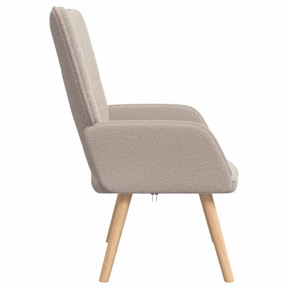 Fauteuil Lichtgrijs 62 x 67 x 95,5 cm Sherpa Stof