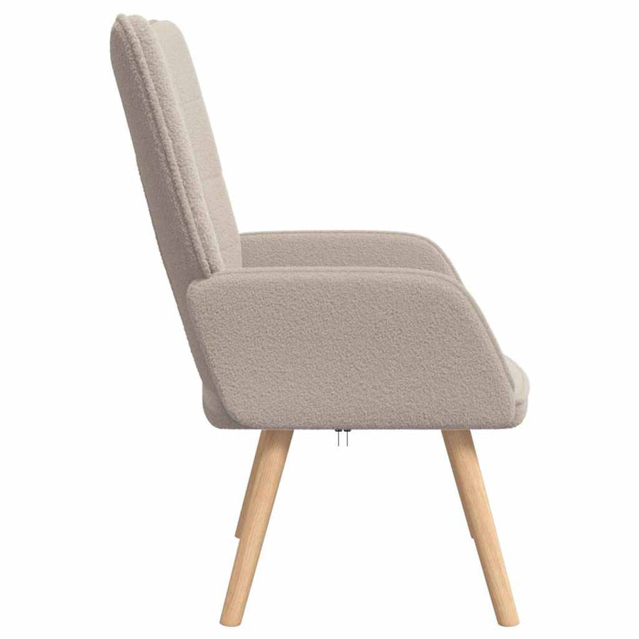 Fauteuil Lichtgrijs 62 x 67 x 95,5 cm Sherpa Stof