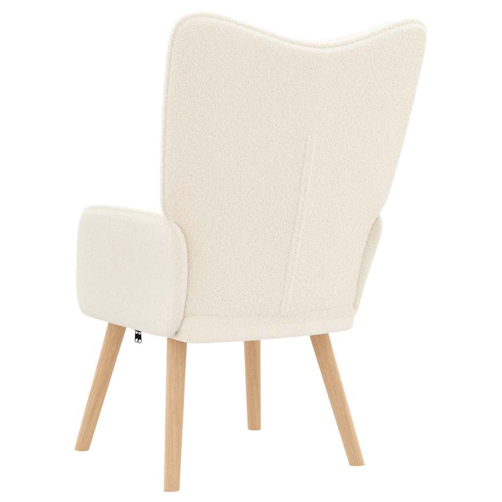 Fauteuil Crème 62 x 67 x 95,5 cm Sherpa Stof
