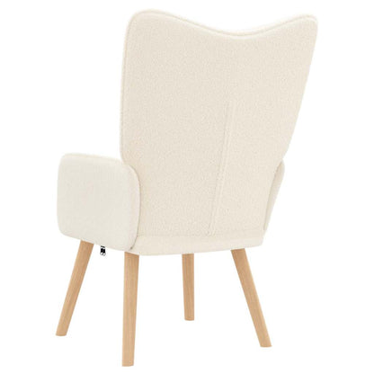 Fauteuil Crème 62 x 67 x 95,5 cm Sherpa Stof