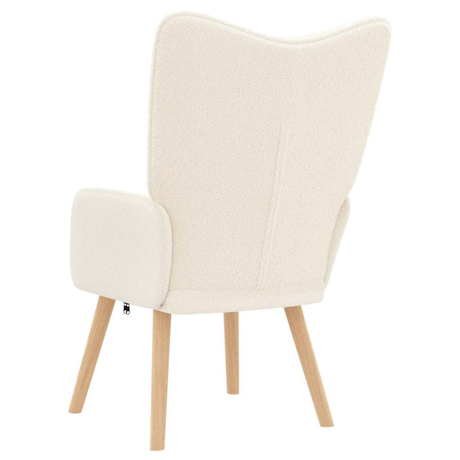 Fauteuil Crème 62 x 67 x 95,5 cm Sherpa Stof