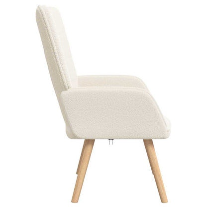 Fauteuil Crème 62 x 67 x 95,5 cm Sherpa Stof