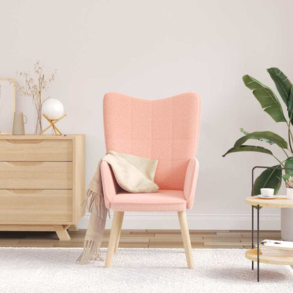 Fauteuil Roze 62 x 67 x 95,5 cm Sherpa Stof