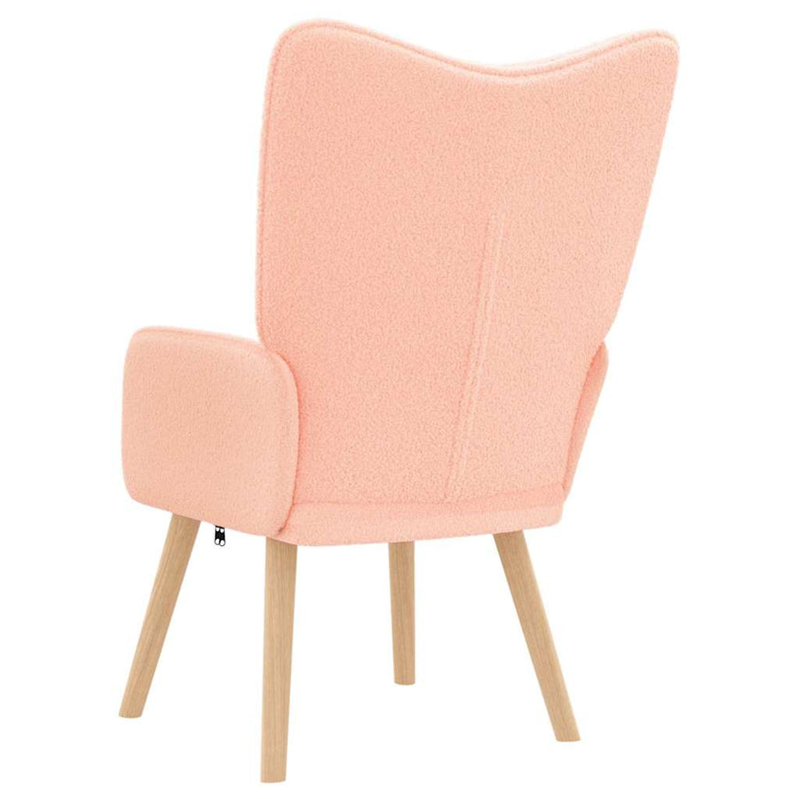 Fauteuil Roze 62 x 67 x 95,5 cm Sherpa Stof