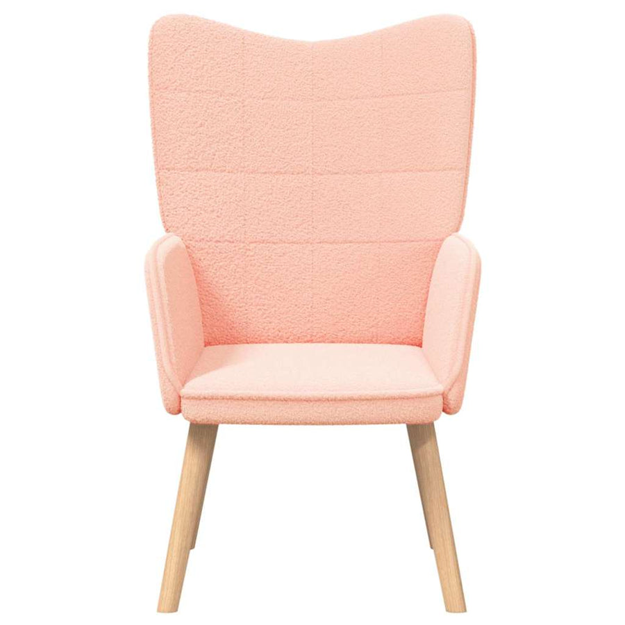 Fauteuil Roze 62 x 67 x 95,5 cm Sherpa Stof