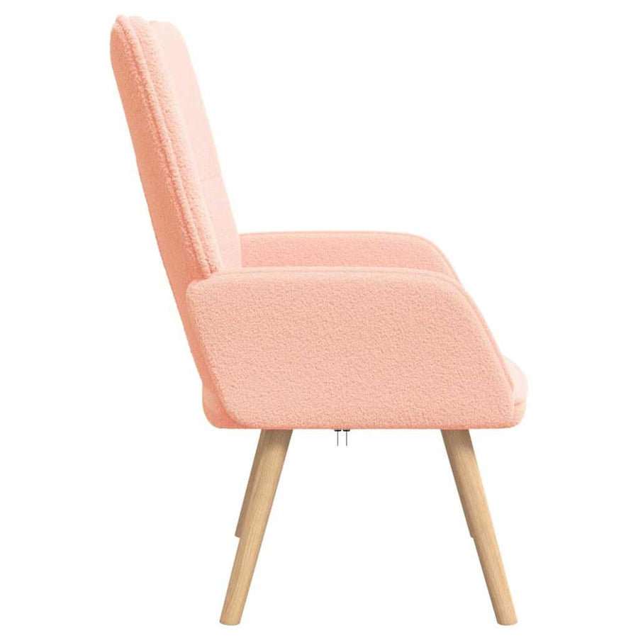 Fauteuil Roze 62 x 67 x 95,5 cm Sherpa Stof