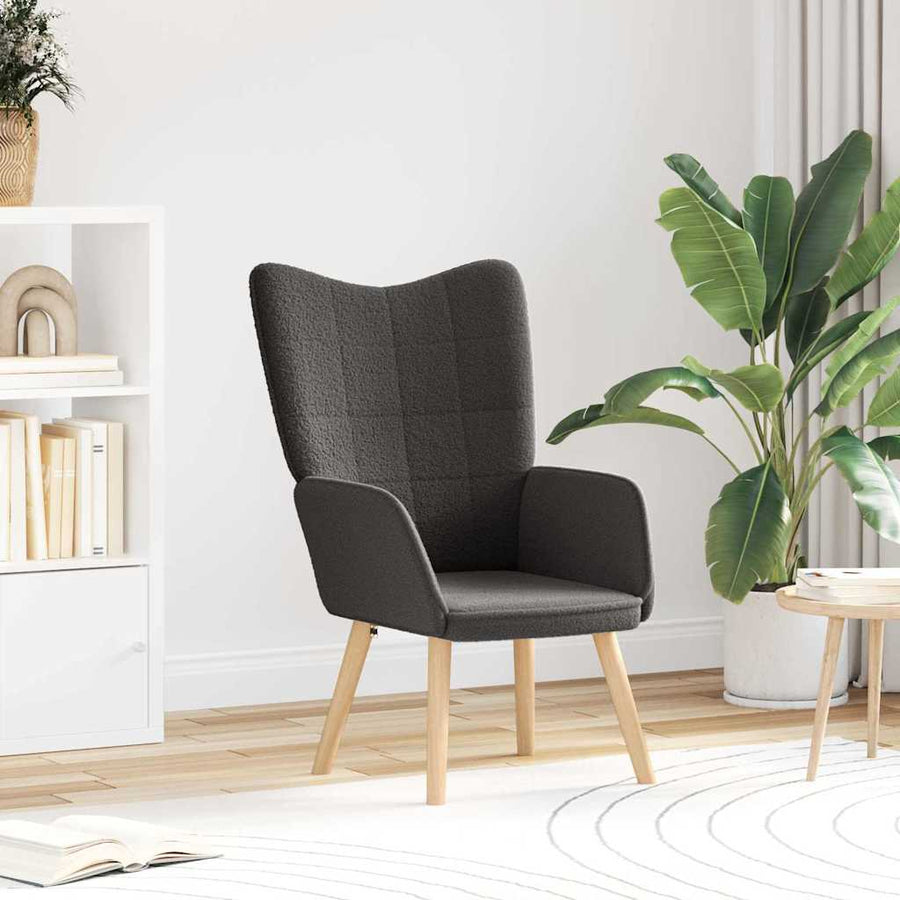Fauteuil Donkergrijs 62 x 67 x 95,5 cm Sherpa Stof