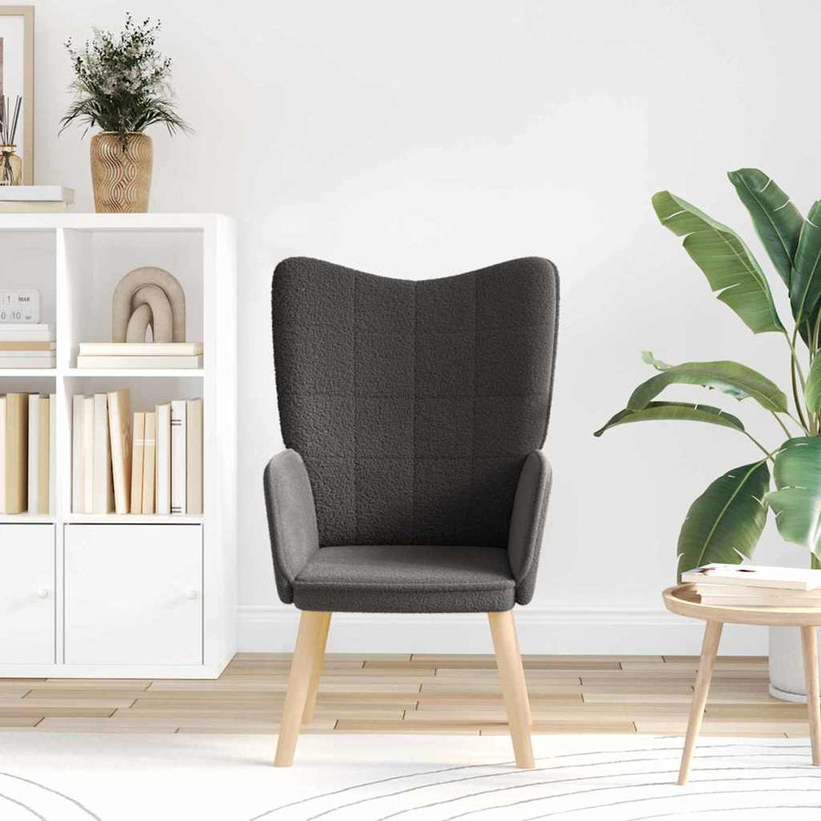 Fauteuil Donkergrijs 62 x 67 x 95,5 cm Sherpa Stof