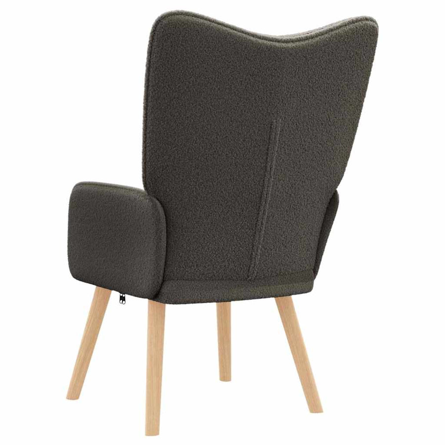 Fauteuil Donkergrijs 62 x 67 x 95,5 cm Sherpa Stof