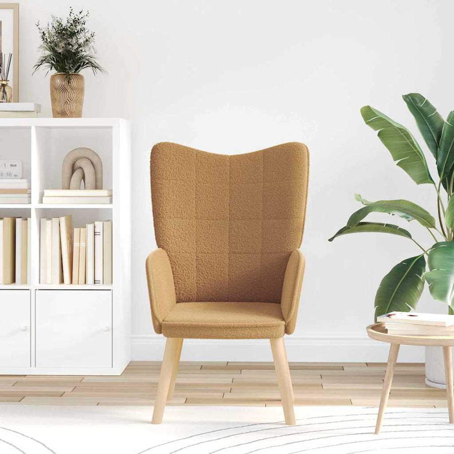 Fauteuil Beige 62 x 67 x 95,5 cm Sherpa Stof