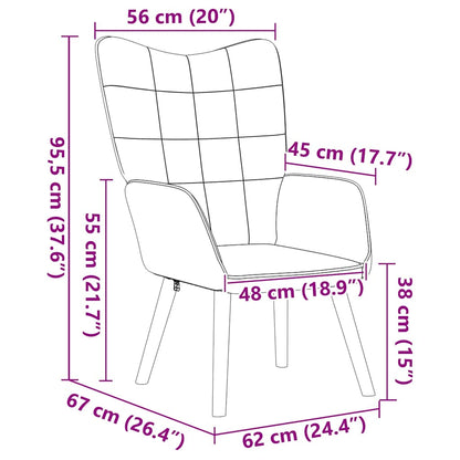 Fauteuil Beige 62 x 67 x 95,5 cm Sherpa Stof