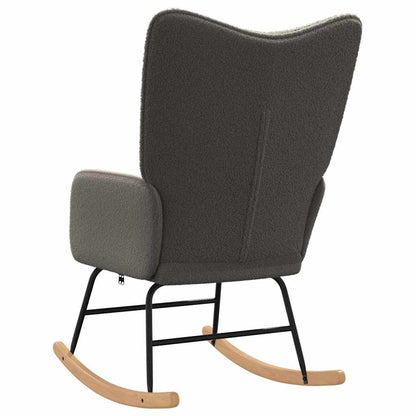 Schommelstoel Donkergrijs Sherpa Stof