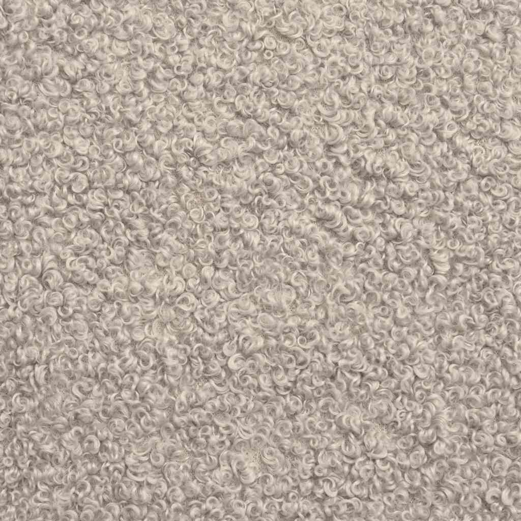 Fauteuil Lichtgrijs 63 x 67 x 94 cm Schapenstof en Triplex